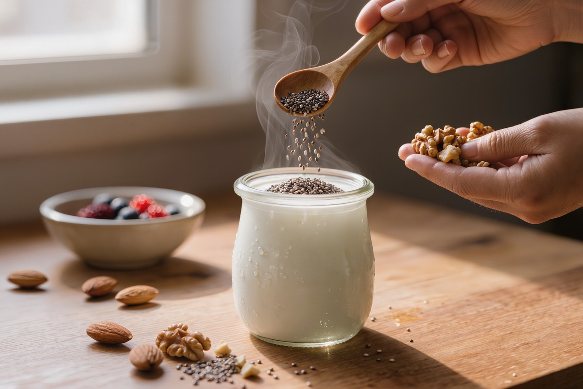 Restera-t-il alors à savoir comment glisser ce yaourt fait maison dans vos repas quotidiens.